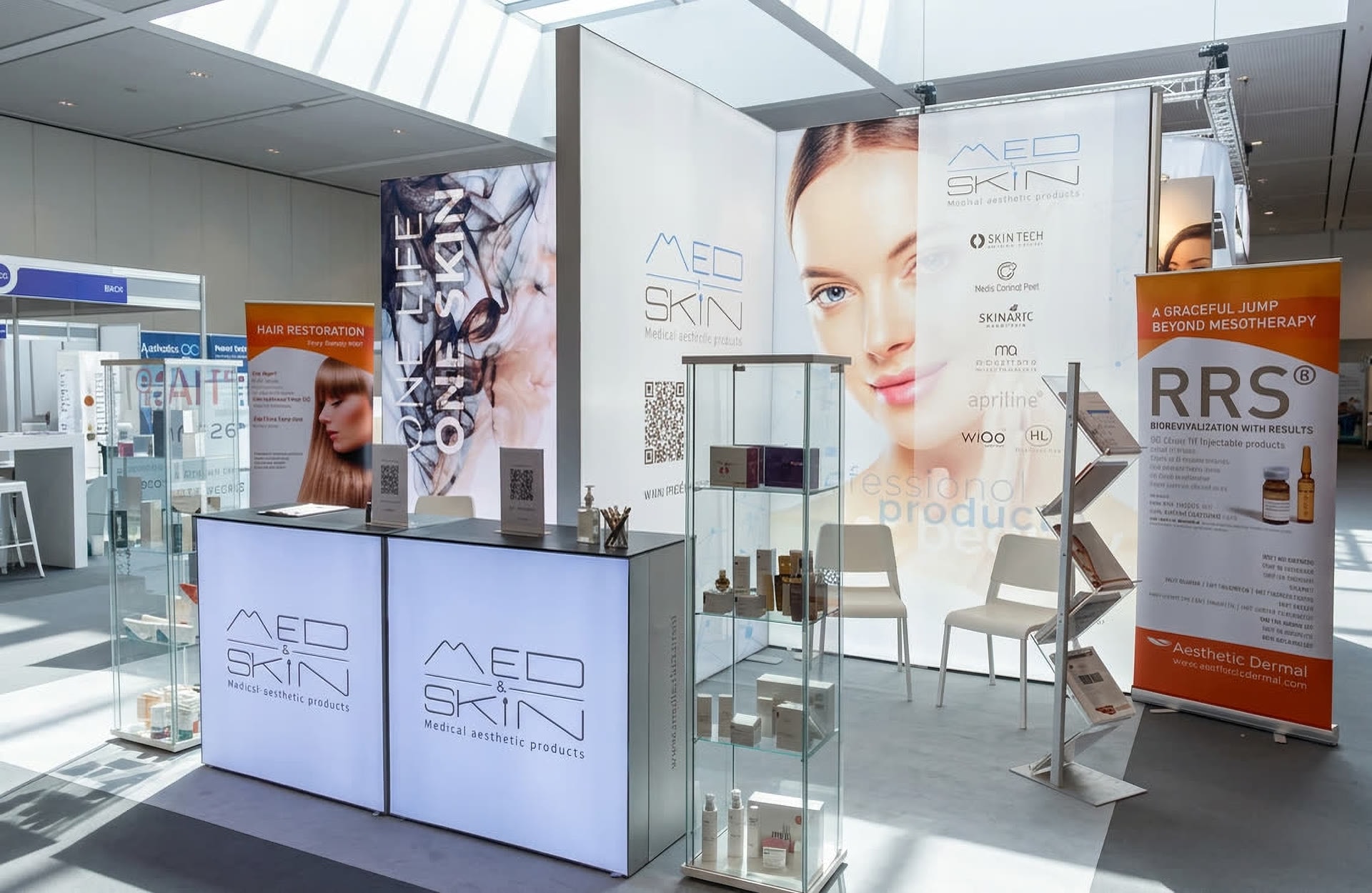 The Med & Skin stand at an aesthetic medicine exhibition