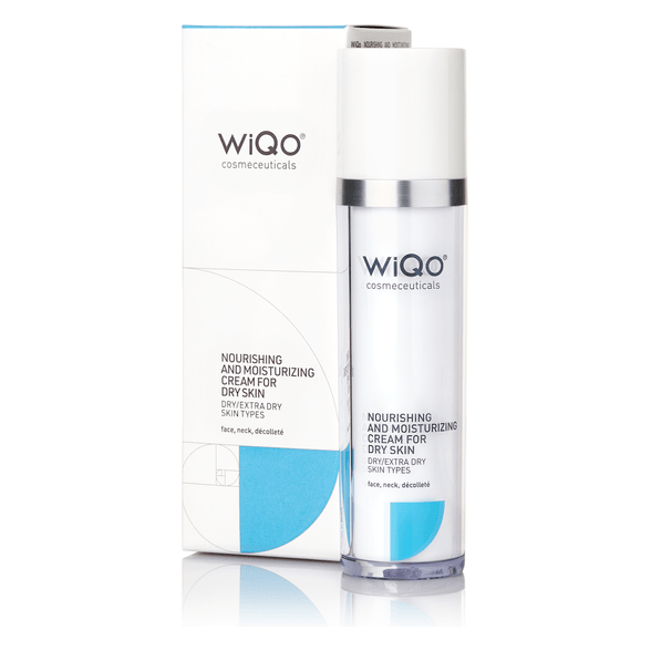 Dry skin face cream bottle and box
